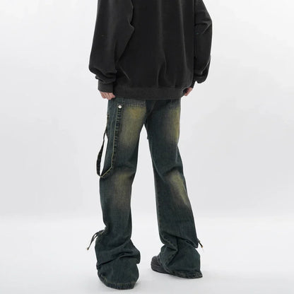 EasieFit Flare Jeans Men Y2k Streetwear