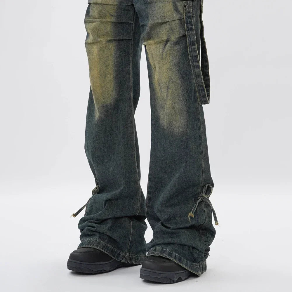 EasieFit Flare Jeans Men Y2k Streetwear